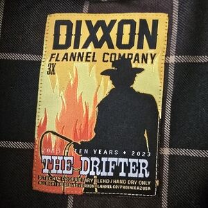 3xl Dixxon "The Drifter" flannel